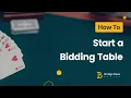 How to Start a Bidding Table Bridge Base Online Tutorial Learning Bridge