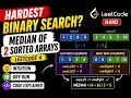 Median of Two Sorted Arrays LeetCode 4 Binary Search Explained with Intuition Dry Run JS