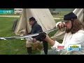Civil War Reenactment Happening at Hale Farm - Kenny Crumpton gets a