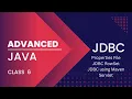 Advanced Java class 6 JDBC Properties File JDBC using Maven Introduction to Servlet Technology