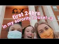 FIRST 24hrs in MY SORORITY HOUSE vlog UNC Charlotte