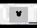 Mickey mouse shape drawing in Python Python turtle graphics in Gujarati