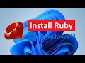 How to install Ruby on Windows 11 2026