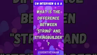 string vs StringBuilder in C Performance Explained with Examples