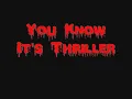 Michael Jackson - Thriller (Lyrics)