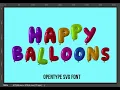 Happy Balloons Font