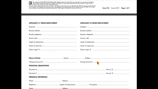 Rental application form 410 explained in English