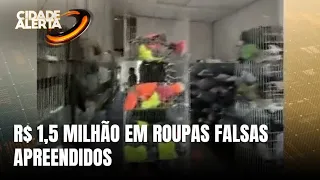 Operação em Brusque apreende R$ 1,5 milhão em roupas falsificadas no Estado