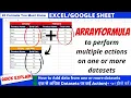ARRAYFORMULA Excel Google Sheet Hindi