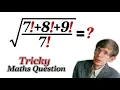 Tricky Maths Problem Solving Can you solve this