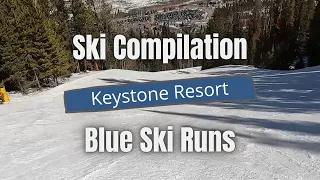 Ski Compilation - Blue Runs at Keystone Ski Resort