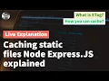Caching Static Files with Node Express js server Inner Details explained