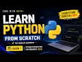 Python for Beginners Lesson 1 Hello World Program Learn Python from Scratch