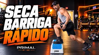 Seca barriga RÁPIDO, treino completo com ou sem STEP