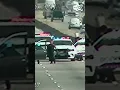 Traffic cameras show deputies take person into custody on North Freeway after apparent chase