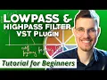 Lowpass and Highpass Filter Plugin with JUCE C Framework Tutorial for Beginners FX