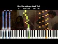Thooriga Keyboard Cover | Guitar Kambi Mele Nindru | Suriya,Prayaga Martin | GVM | Karthik |Navarasa