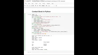 Day 23 Contact Book in Python