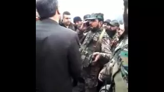 سهيل الحسن لمحافظ حمص ربع ساعة إذا ما كنت هون اعتبر حالك مطلوب لكل الجهات الأمنية 