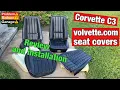 Corvette C3 volvette com seat covers review and installation