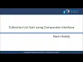 Java Collection List Sort using Comparator Interface