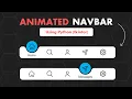 Animated Navigation Menu in Python Curve NavBar Tkinter GUI Tutorial