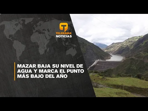 Mazar baja su nivel de agua y marca el punto más bajo del año