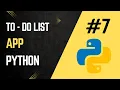 Build a To-Do List App in Python - Easy Beginner Friendly