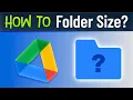 How to Check Folder Size in Google Drive - walkaround