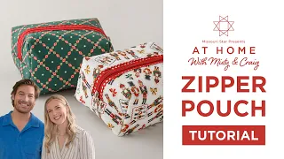 Learn How To Make a Zipper Pouch with Craig Conover & Misty Doan | At Home With Misty & Craig