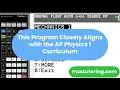 TI-84 Plus CE Physics Mechanics Solver AP Physics 1 Kinematics Demo