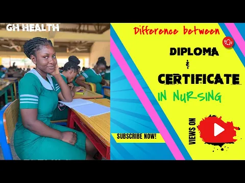 Download MP3 DIFFERENCE BETWEEN DIPLOMA AND CERTIFICATE IN NURSING. BEST AND DETAILED INFORMATION