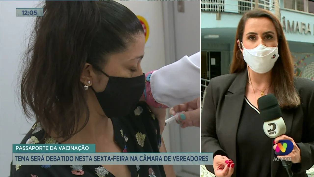 Passaporte da vacinação: tema será debatido nesta sexta-feira na Câmara de Vereadores