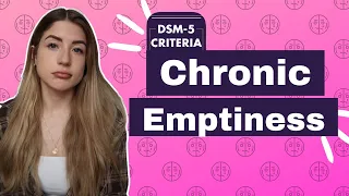 BPD Symptoms Chronic Emptiness