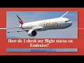 How do I check my flight status on Emirates
