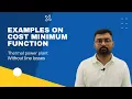 Examples on economic load dispatch without line losses