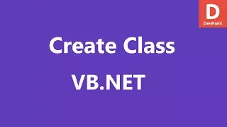VB Net Create Class