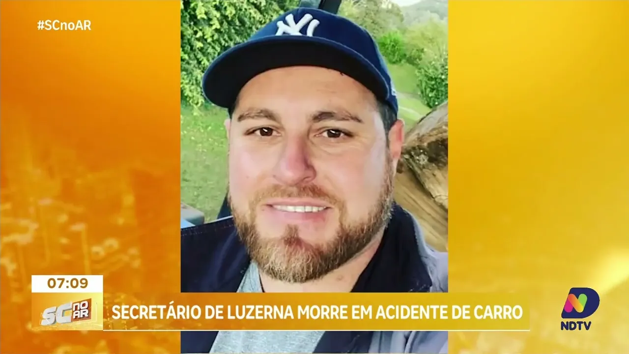 Secretário de Luzerna morre em acidente de carro