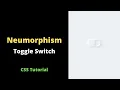 Designing Neumorphic Toggle Buttons in