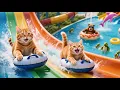 Download Lagu Mama Cat and Ginger Kitten Harvest Grapes to Make Kitten’s Waterpark Dream Come True 🍇💦🐾