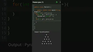 java programing - Pyramid pattern