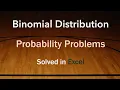 Binomial Probability in Excel - Word problems