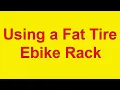 Using Hollywood Racks Fat Tire Ebike Rack for the RadRover 6 Plus s