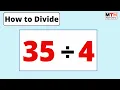 35 divided by 4 35 4 Value of Long Division