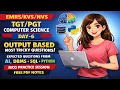 NVS CS Day-6 Output Based Questions AI DBMS SQL Python MCQ Practice