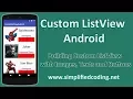 Custom ListView Android - Building Custom ListView with Images