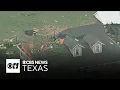 Home severely damaged by storm near Springtown