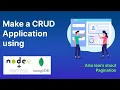 Make FullStack CRUD Application Using NodeJs ExpressJs MongoDB Implement Pagination
