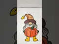 Voloft Coloring a Fall Gnome with Pumpkin