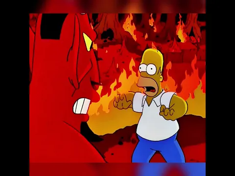 Homer got hurled straight down into hell #thesimpsons #simpsons
